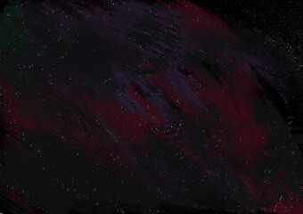 Abstract black space background. Imitation of oil paints. Perfect for design
