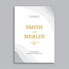 simple wedding invitation