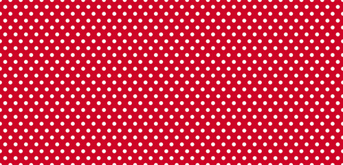 Obraz premium Vintage polka dots white and red pattern, colorful background - vector abstract background