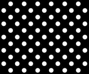 black and white polka dot pattern background vector