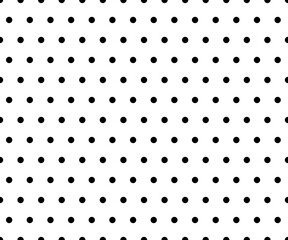 black and white polka dot pattern background vector