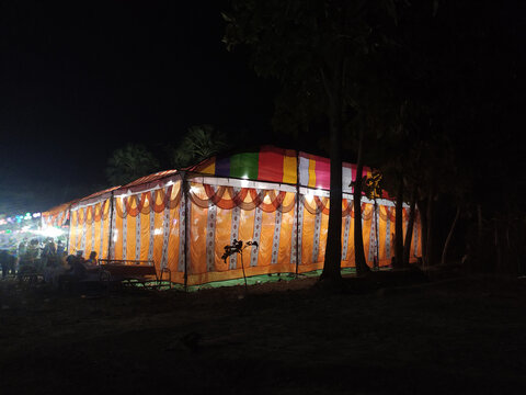 Tent For Wedding In The Village || Wedding Tent In The Village || Indian Village Wedding Tent