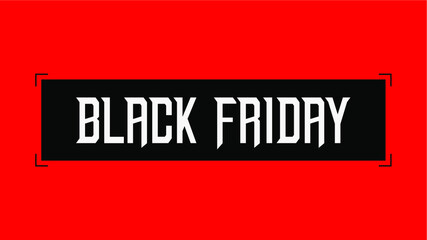 Black friday banner. Vector illustration