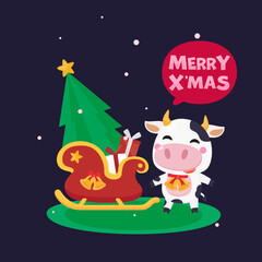 Festive Greeting card. Christmas and New year template for invitation card. Christmas and New year Background.