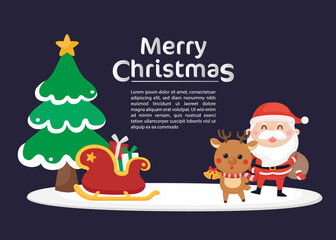 Festive Greeting card. Christmas and New year template for invitation card. Christmas and New year Background.