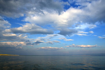 clouds over the sea