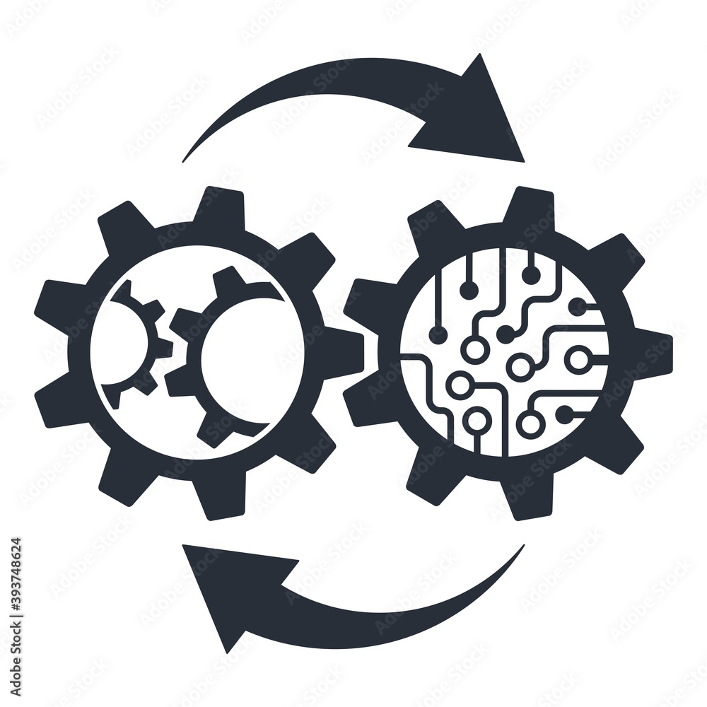 Poster the interaction of electronics and mechanics. concept of innovative technology of rpa process automa
