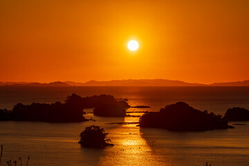 九十九島の夕日
