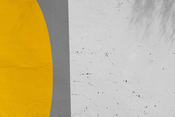 yellow grey white cement wall abstract background