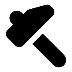 
Icon of a sledgehammer in perfect solid design
