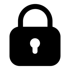 
Catchy icon of padlock in editable style 
