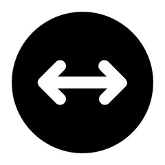 
Double arrow button, editable glyph icon 
