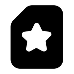 
Ranking star in editable filled style 
