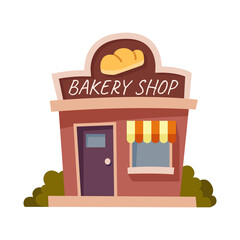 Vector ilustration of Bakery Shop.
