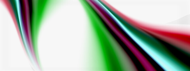 Abstract Background. Smooth flowing lines, blurred waves, rainbow color style stripes. Vector illustrations for covers, banners, flyers and posters and other