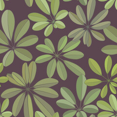 Tropical seamless pattern leaves background. Vector set of exotic tropical garden for holiday invitations, greeting card and fashion design.