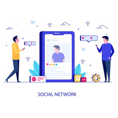 Social Network Illustration 