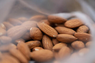 almonds on a table