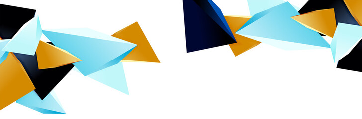Triangle mosaic abstract background, 3d triangular low poly shapes. Geometric vector illustration for covers, banners, flyers and posters and other