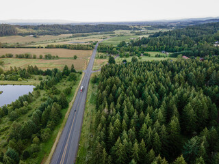Fototapeta na wymiar view of highway from above