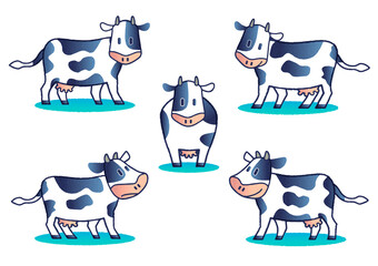 牛のイラストセット