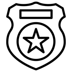 Police Star Badge 