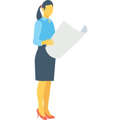 
Girl Color Vector Icon 
