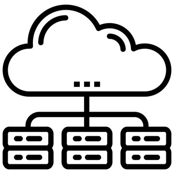 Cloud Hosting Vector