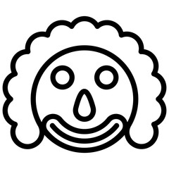 Clown Face Vector 