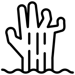 Obraz premium Zombie Hand Vector 