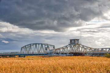 historische Eisenbahnbrücke Meiningen Brücke Darß Zingst