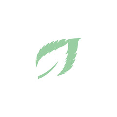 Leaf Mint Logo Template vector symbol