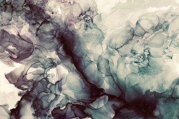 Dark Abstract Alcohol Ink Smoke Background