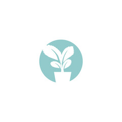 Leaf Mint Logo Template vector symbol