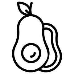 Natural Avocado Vector 