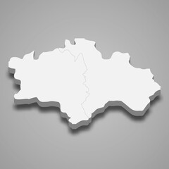 3d isometric map of Chiayi City is a region of Taiwan