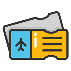 
Air Ticket Vector Icon
