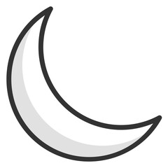 
Sickle Moon Vector Icon
