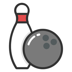 
Bowling Ball Vector Icon
