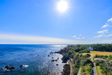 安乗埼灯台から見た景色　三重県志摩市　
View from the Anorisaki lighthouse...