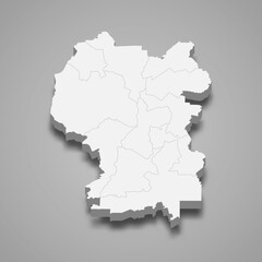 3d isometric map of Kuala Lumpur is a state of Malaysia