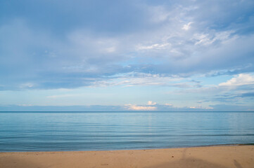 beach and blue sky background