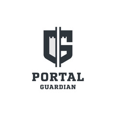 portal guardian logo design template