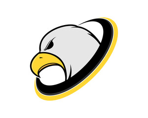 Eagle head inside the circle logo