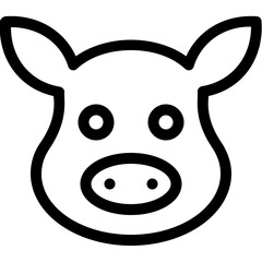 
Pig Vector Icon
