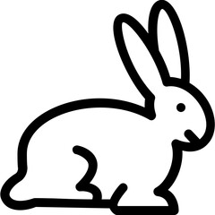 Obraz premium Rabbit Vector Icon 