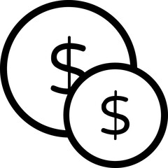 
Coins Vector Icon
