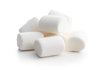 White sweet marshmallows candy.