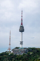 Fototapeta premium korea seoul tower and namsan