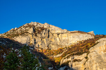 French countryside. Col de Rousset. View of the heights of the Vercors, France